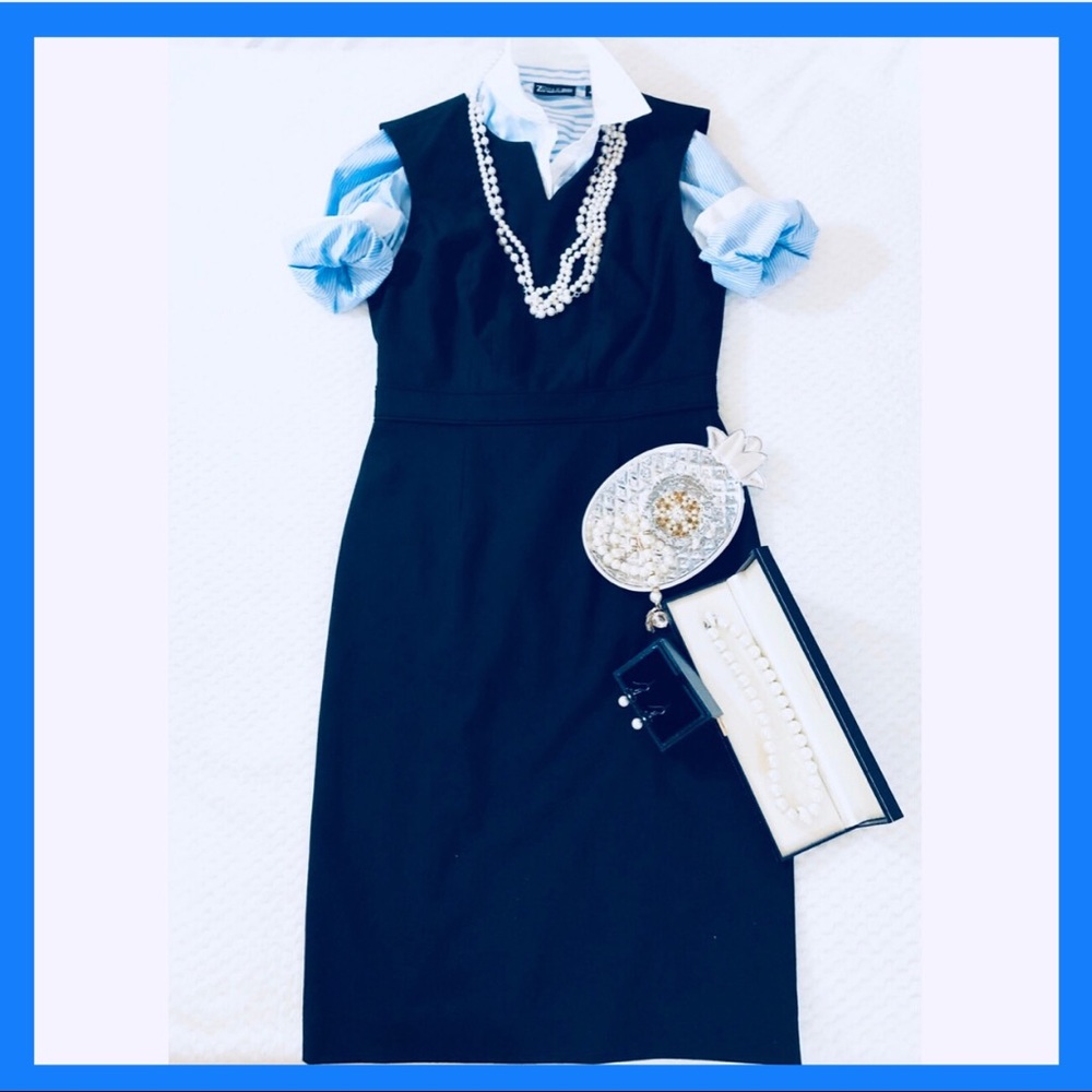 V-Neck Sleeveless Sheath Dress | The Limited